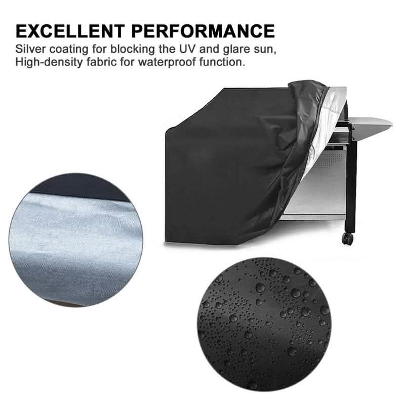 57" Black Barbecue Gas Grill Waterproof Cover