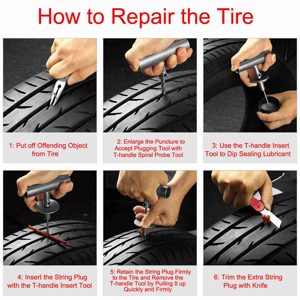 57-Piece: Universal Tire Repair Kit