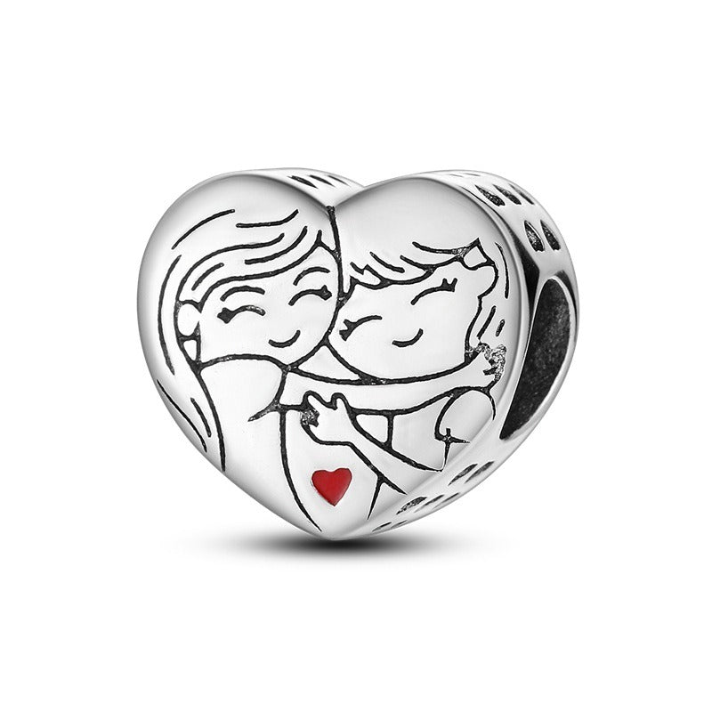 family and friendship series love bead pendant DIY Pan Jiazhu