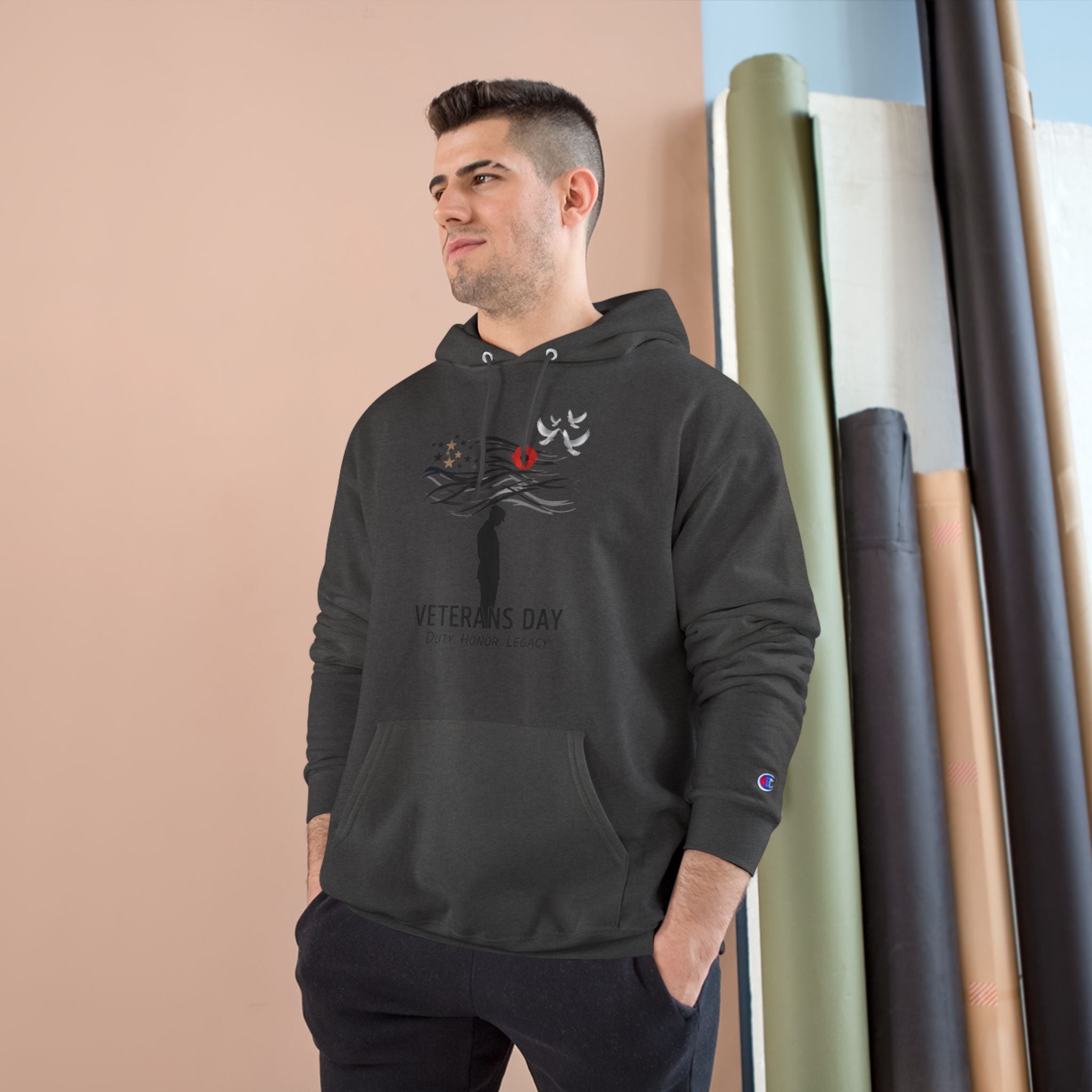 Veterans Day Champion Hoodie, Cozy Hoodie, Gift for Veterans, Memorial Day Apparel, Support Our Troops