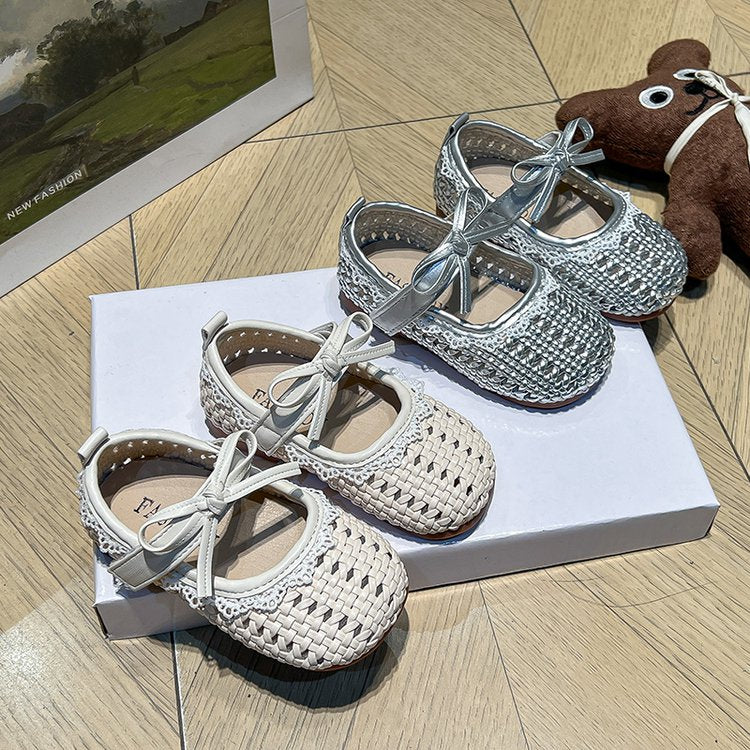 Children's Fashion Hollow Princess Shoes Summer New Style Girls' Soft Bottom Hollow Baotou Little Girls' Anti Slip Sandals
