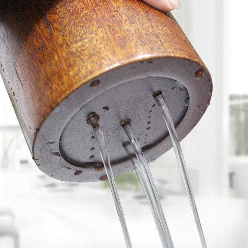 Vintage wooden chopsticks, drain tube, chopsticks storage