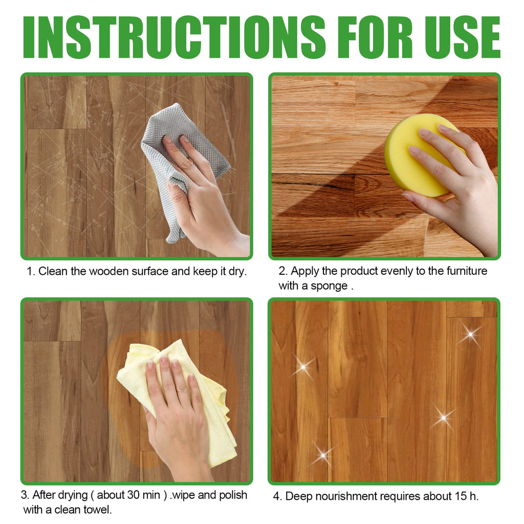 Wood Scratch Repair Beeswax, Solid Wood Floor Furniture Waxing Repair Scratch Repair Beeswax