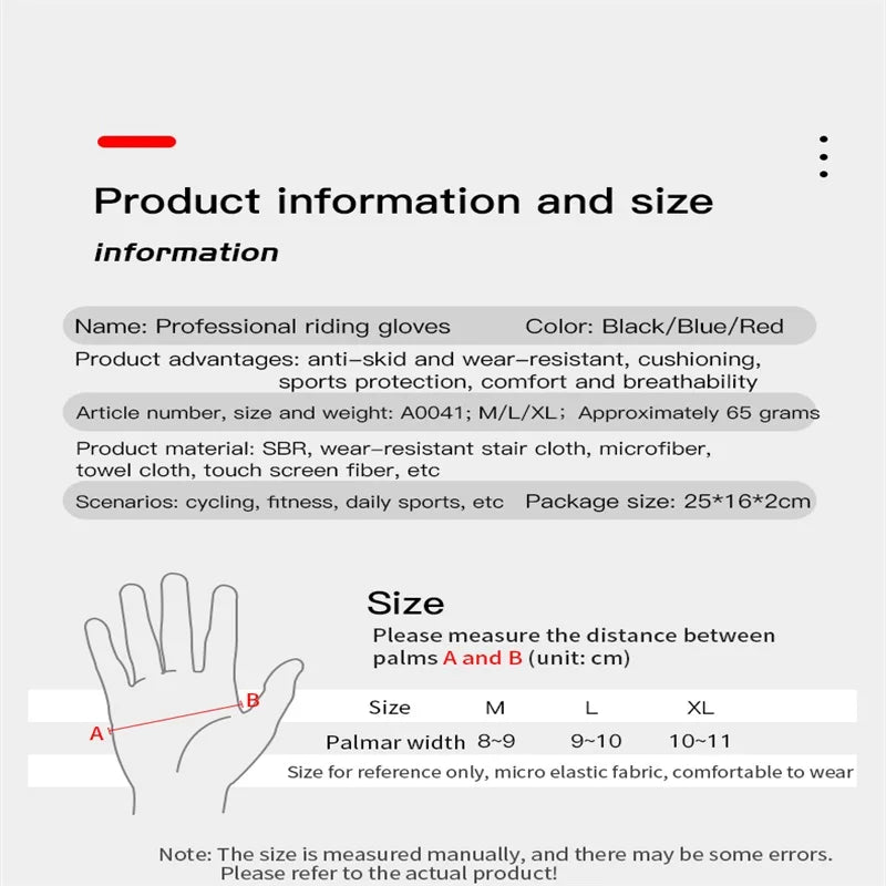 Men and women outdoor cycling windproof and cold proof motorcycle electric bike full finger touch screen anti slip gloves