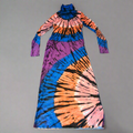 AFRM X Revolve Shalene Mesh Dress W/V Neck Lining Women's XS Blue Halo Placement AED019902VAU18