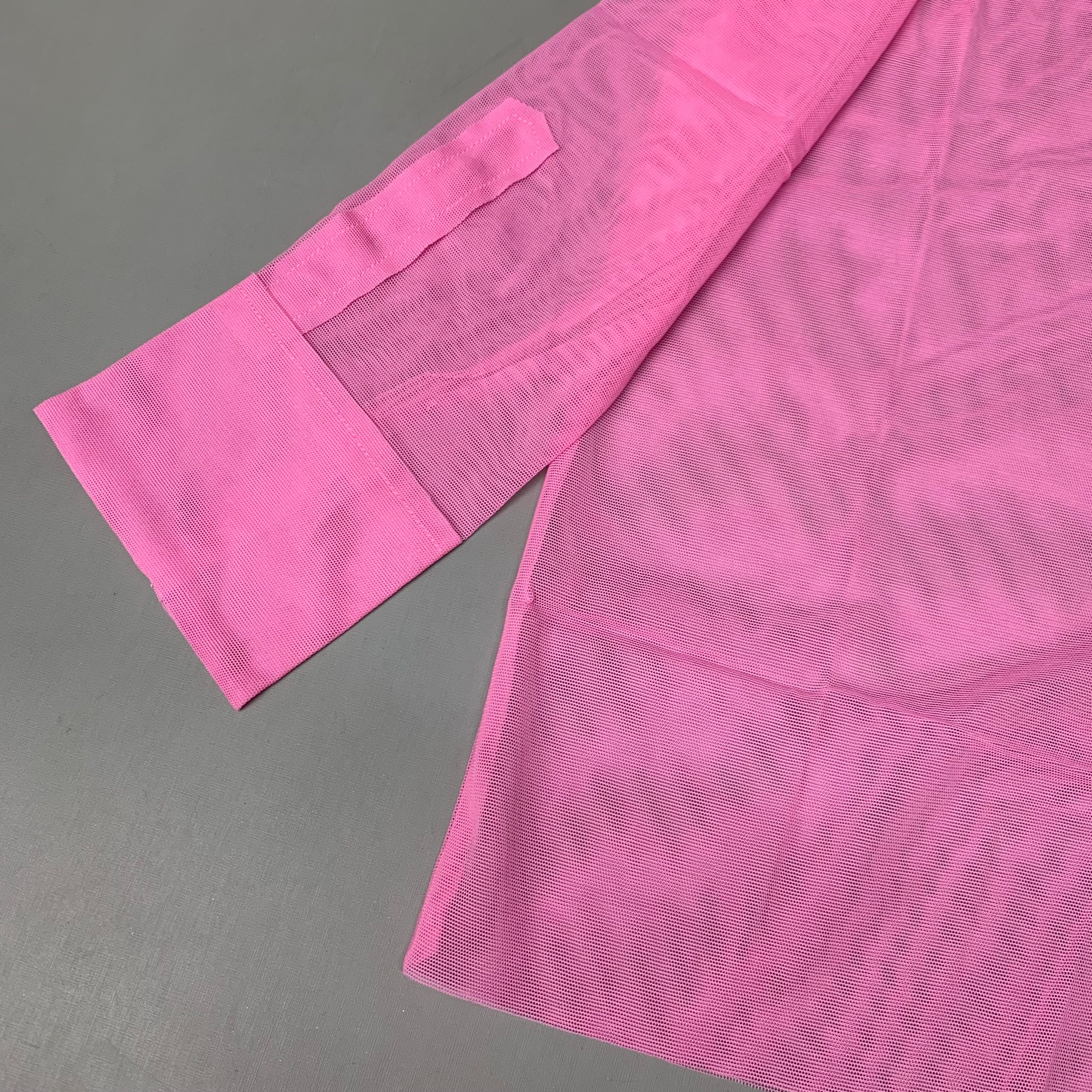 NORMA KAMALI Nk Shirt w/ Faux Pockets Sz XS/34 Candy Pink ST1236MS963966