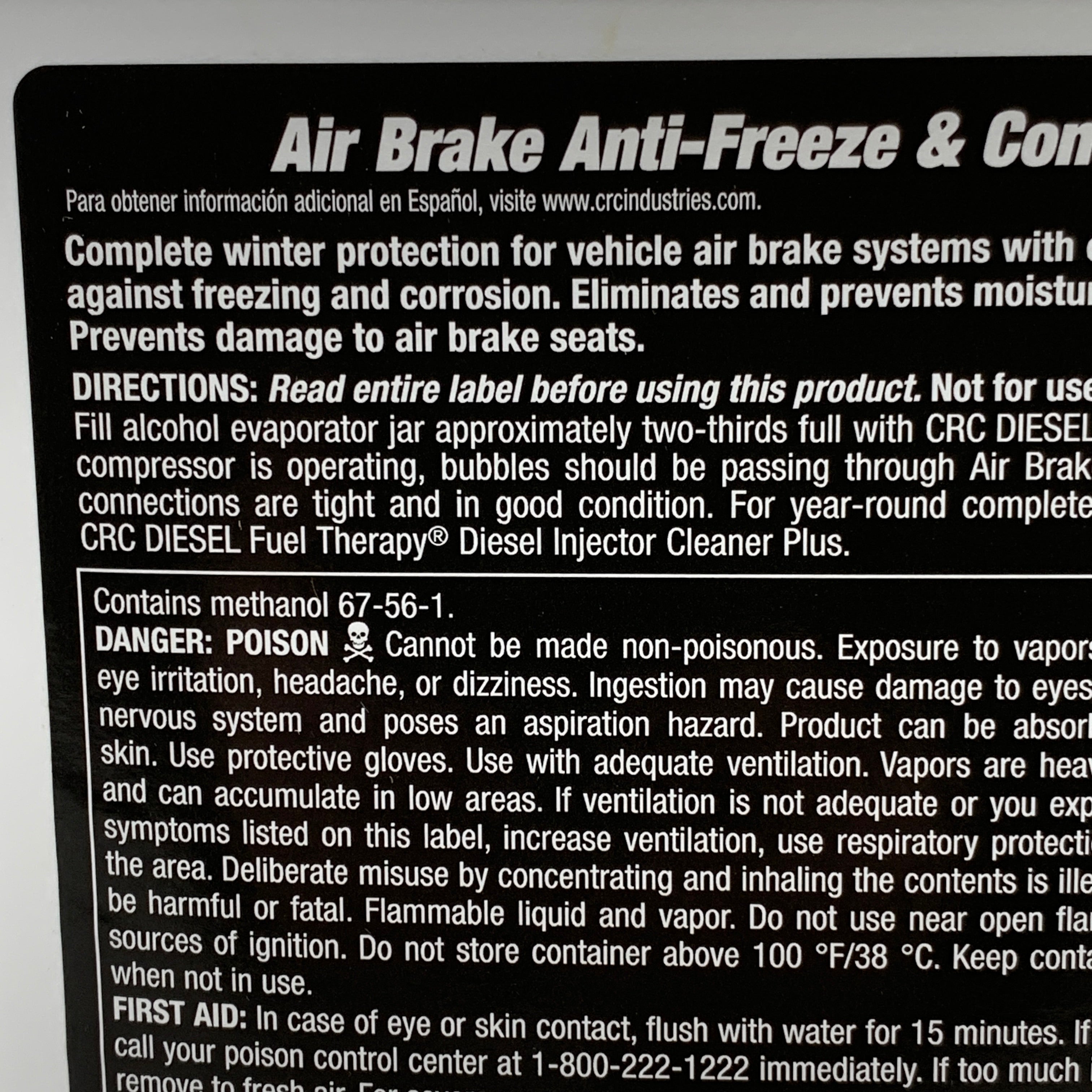 CRC Diesel Air Brake Anti-Freeze & Conditioner Winter Protection 1 Gallon 1003820