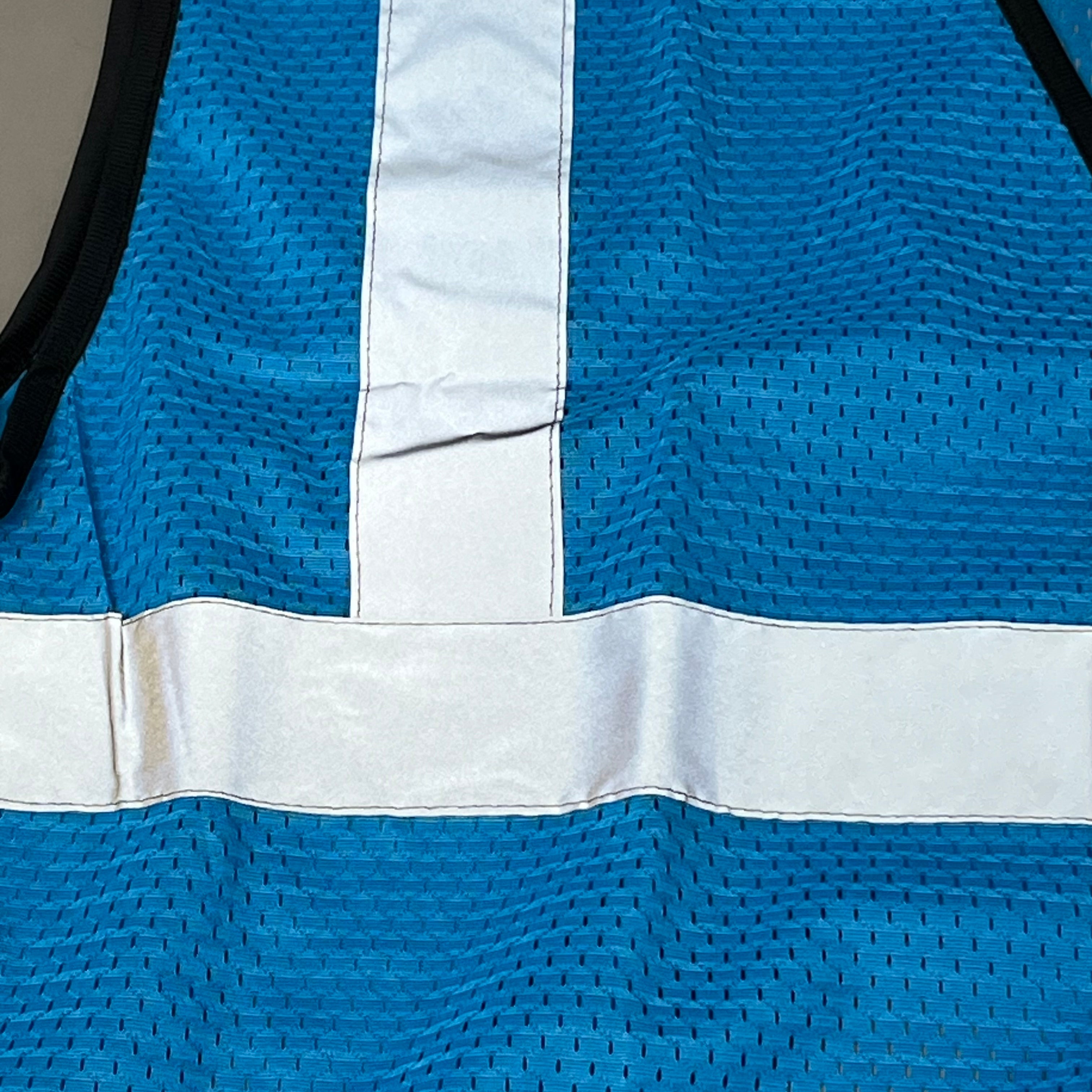KISHIGO (5 PACK) Enhanced Visibility Mesh Vest Workwear Unisex SZ L-XL Blue B130