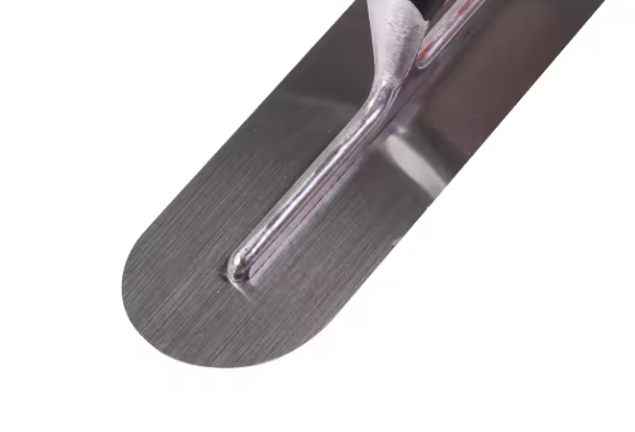 High Quality Stainless Trimming shovel, 35 Cm x 5 cm, very suitable for buckets, slate, plaster, concrete, curved handle, high c