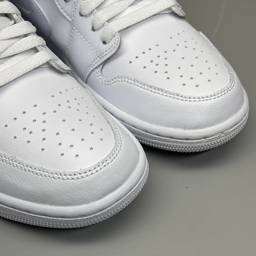 NIKE AIR JORDAN 1 Low Triple White Women's Sz 9 DV0990-111 (New in Box)