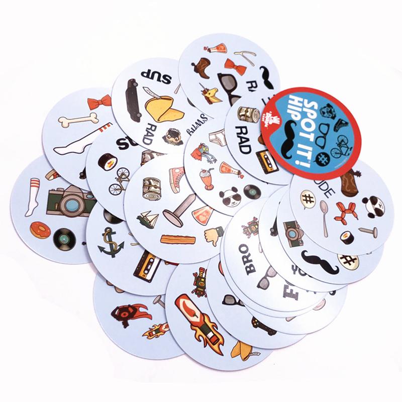 New 4 Version Spot Game it Spot Card Board Game Kids Gift with Metal Box