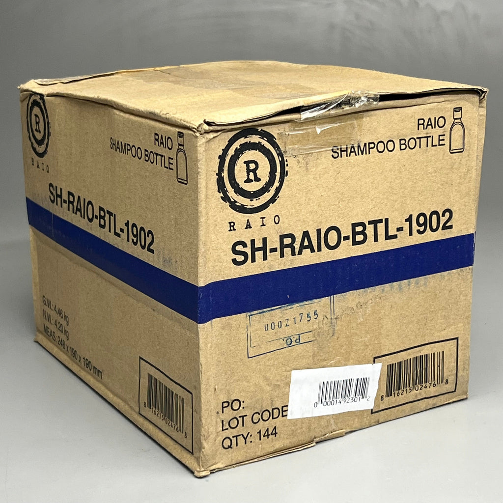RAIO (144 PACK) Travel Size Citrus Mint Shampoo Bottles SH-RAIO-BTL-1902