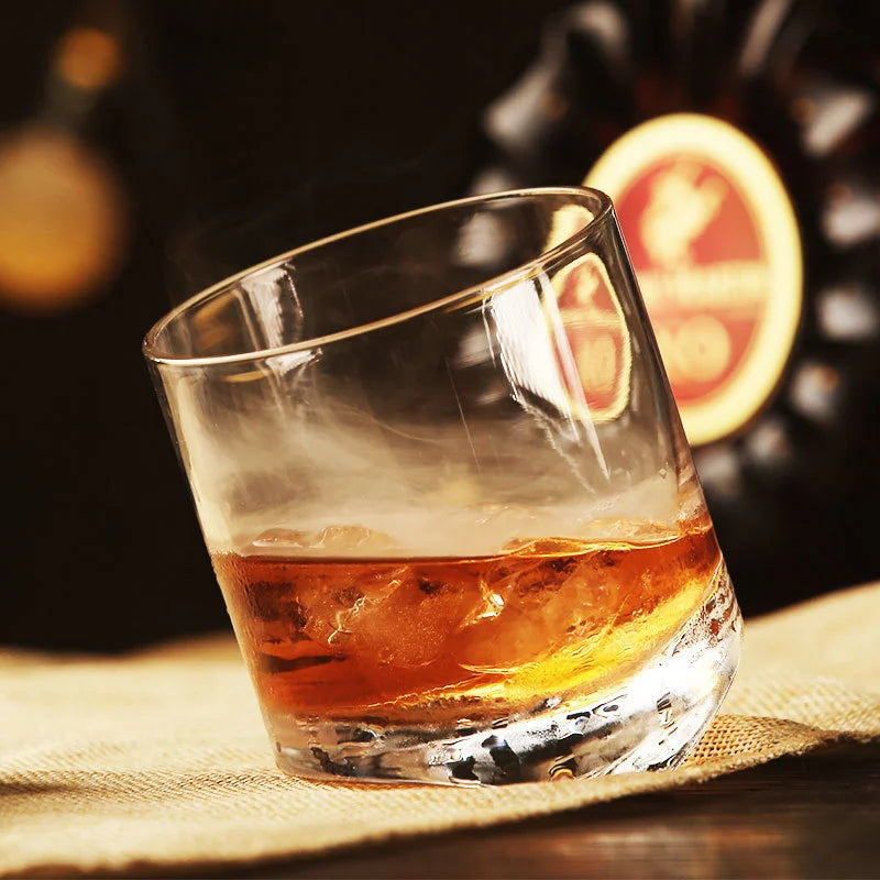 Whiskey glass Tower Of Pisa Inclined Bottom  Wine Rock Glass For Bar NMD Brandy Snifer Chivas Whisky Drinking Cup Verre a Vin
