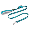 Nylon Combat Padded Leads Dog Leash with Double Padded Handles with Built in Poop Bag Holder Dispenser