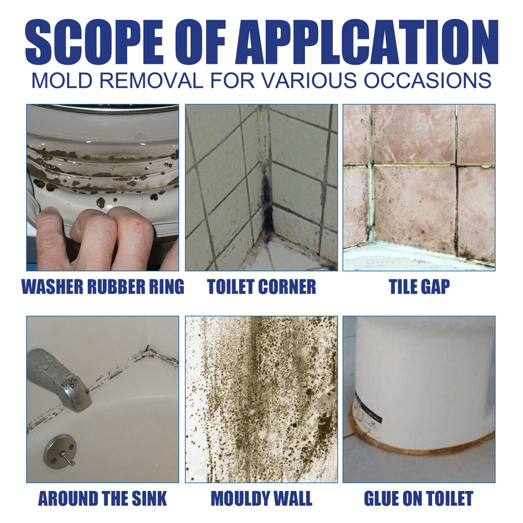 Mildew Removal Spray, Clean Mildew Stains On Bathroom Tile Walls And Ceiling Multi-Functional Mildew Stain Spray