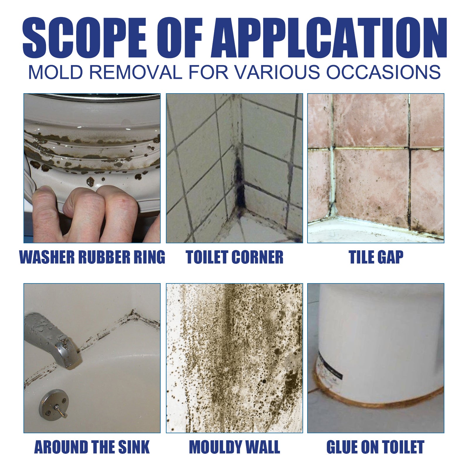 Mildew Removal Spray, Clean Mildew Stains On Bathroom Tile Walls And Ceiling Multi-Functional Mildew Stain Spray