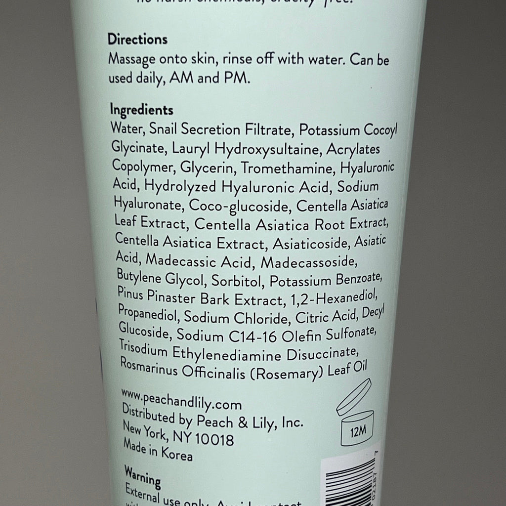 PEACH SLICES Snail Rescue Purifying Cleanser w/ Snail Mucin 4.05fl oz
