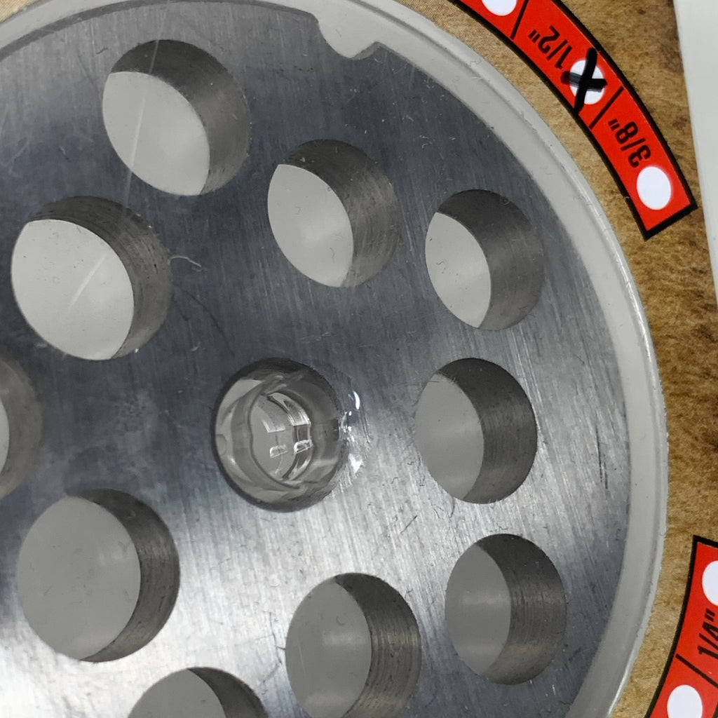 LEM Grinder Plate 12mm #12 (1/2") 2-3/4" Plate Diameter Stainless Steel 476SS