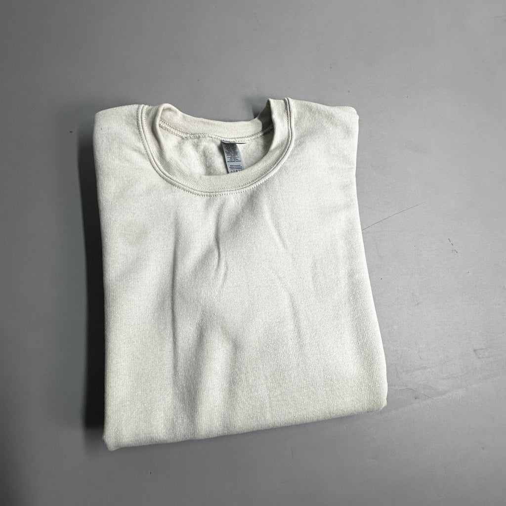 GILDAN (36 PACK) Heavy Blend Crewneck Sweatshirt Men's Sz L Sand G180