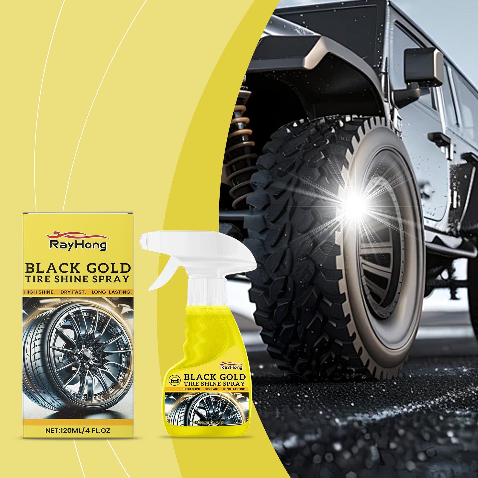Car Wheel Shine Spray Car Wheel Clean Stain Polishing Coating Liquid Coating Agent
