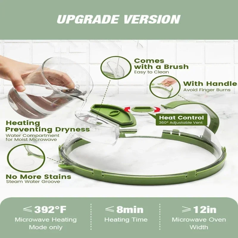 Microwave anti splash cover heat-resistant food heating cover food preservation cover oil proof cover