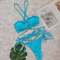 Bikini Thong Crystal Diamond High Quality Fabric Luxury Swimwear  Sexy Sequin Bikini Set