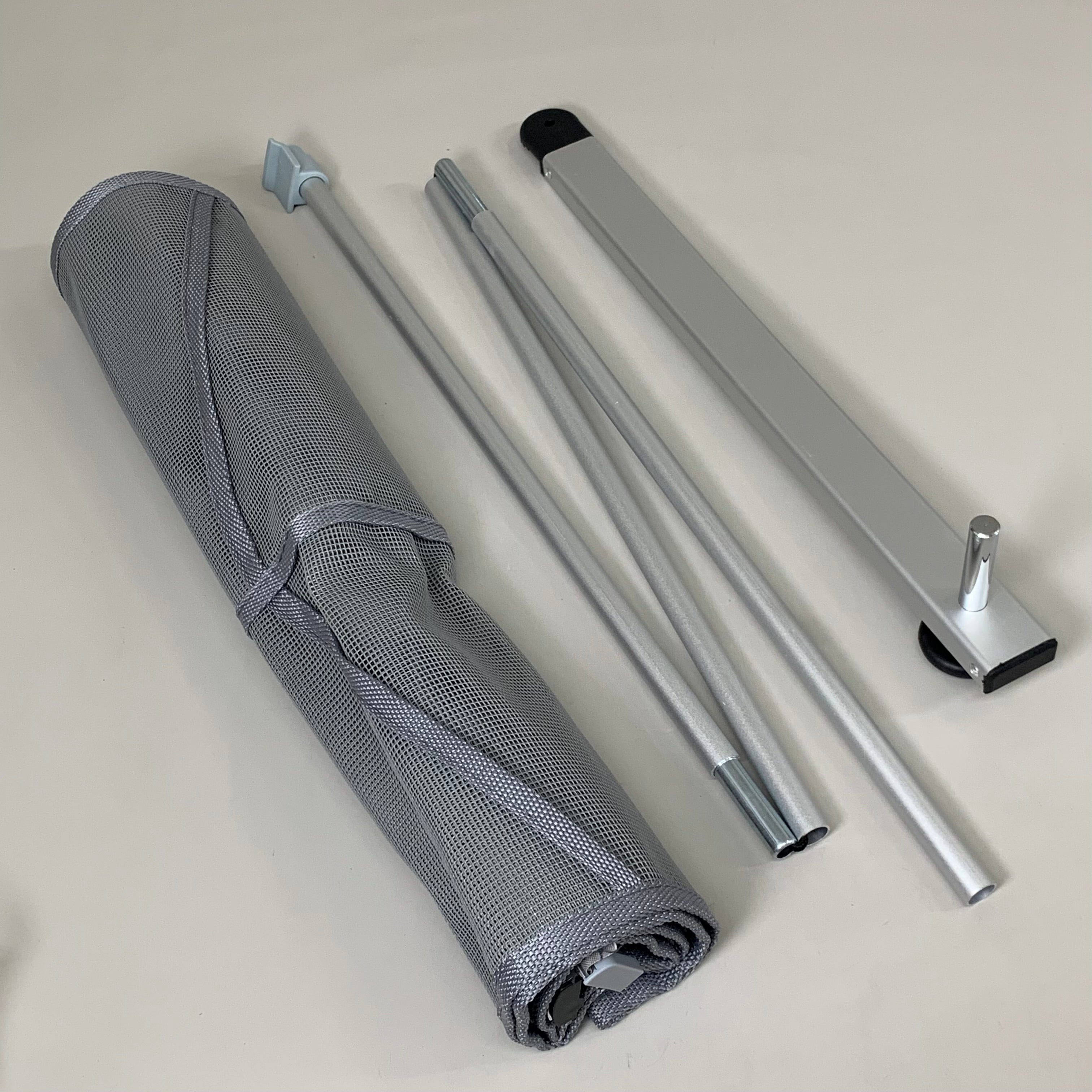 OUTUS Mesh Literature Brochure Holder w/8 Pockets Portable Black/Grey X003RV4XB7
