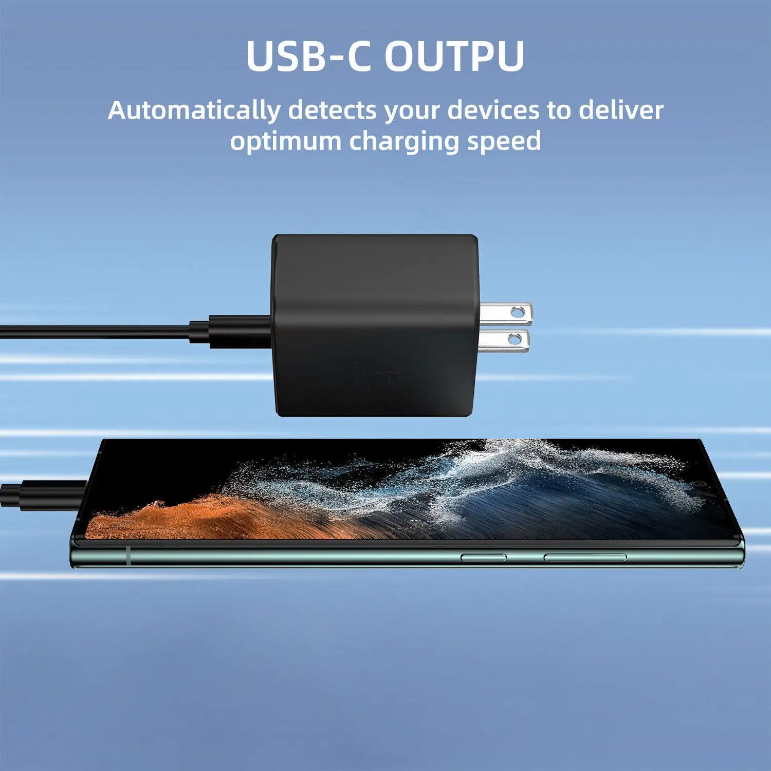 45W USB-C Super Fast Wall Charger + 6FT Cable For Samsung Galaxy S20 S21 S22 S23