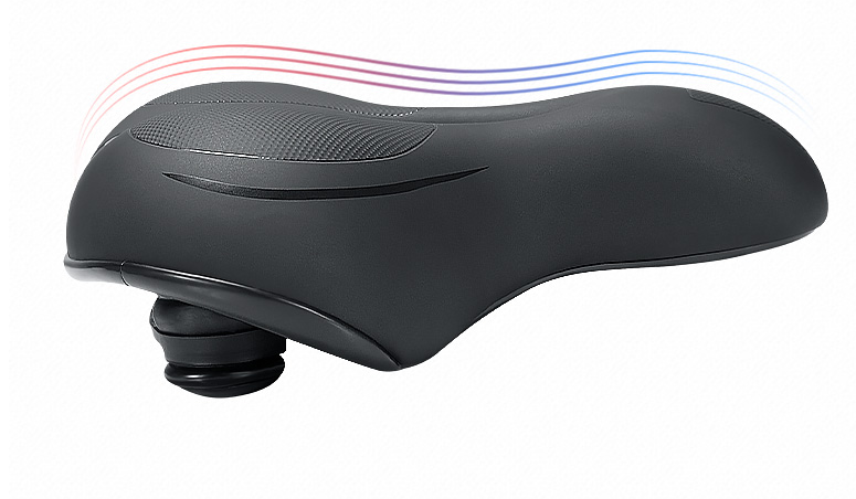 Unisex Soft Rubber Bike Saddle Dual Shock Absorbing Mountain Bicycle Cushion Pad Breathable Comfortable Bike Seat Cushion Bicycle Seat For Men Women With Dual Shock Absorbing Ball Memory Foam Waterproof Wide Bicycle Saddle Fit