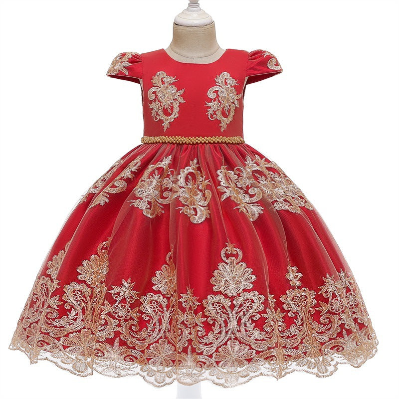 Children's Princess Skirt Pompadour Dress Host