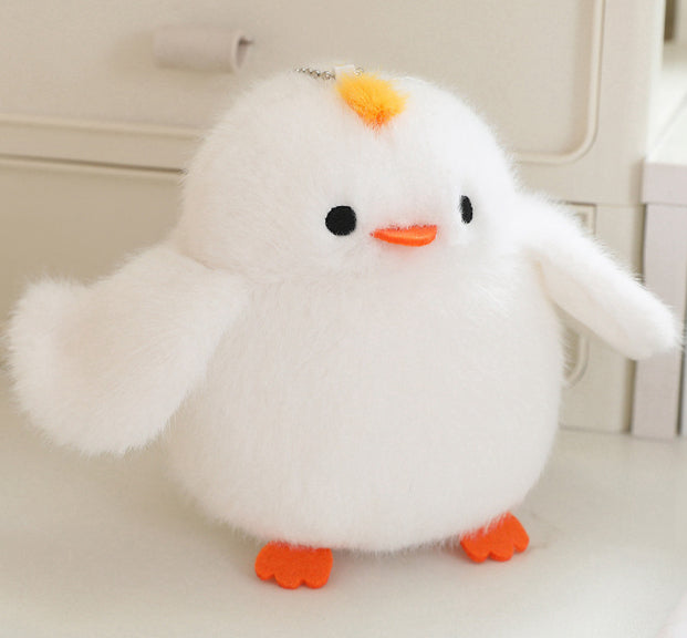 Cartoon Parrot Plush Toy Pendant For Girls Bags And Keychains