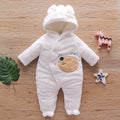 Cartoon Bear Velvet Romper Thickened Jumpsuit Romper Korean Trend Version
