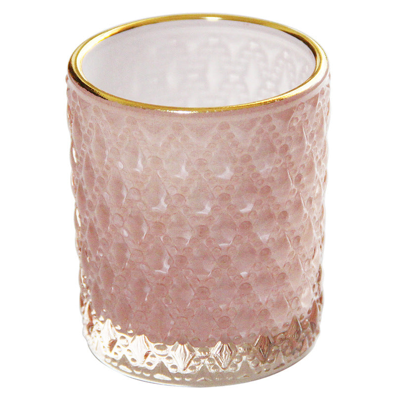 Relief Stained Glass Candle Holder Decoration Gift