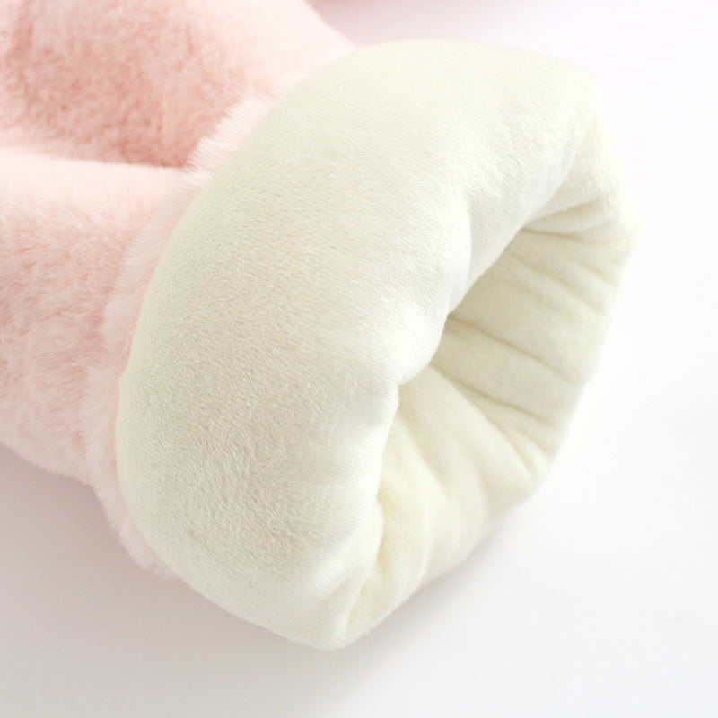 Girls' Thick Plush Coat Children's Cotton