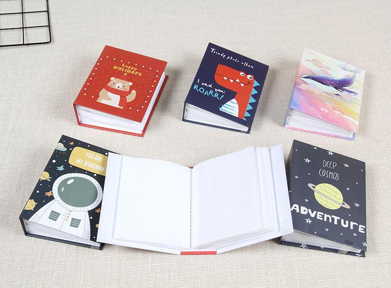 5inch 13.5*9.5cm Photo Album Cartoon Cute Picture Storage Frame 100 Sheets Interleaf Type Memo Scrapbook Paper Baby Family Scrapbook Albums  Creative Children Memory DIY Book Gift