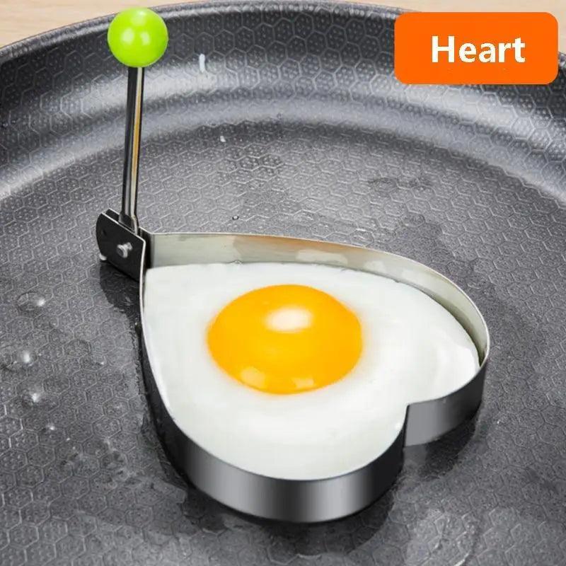 5Pcs Stainless Steel Fried Egg Mold Pancake Mould Omelette Mold Ring Cooking Fried Egg Bento Shaper Kitchen Gadget Frying Egg Cooking Tools Kitchen Accessories Gadget Rings