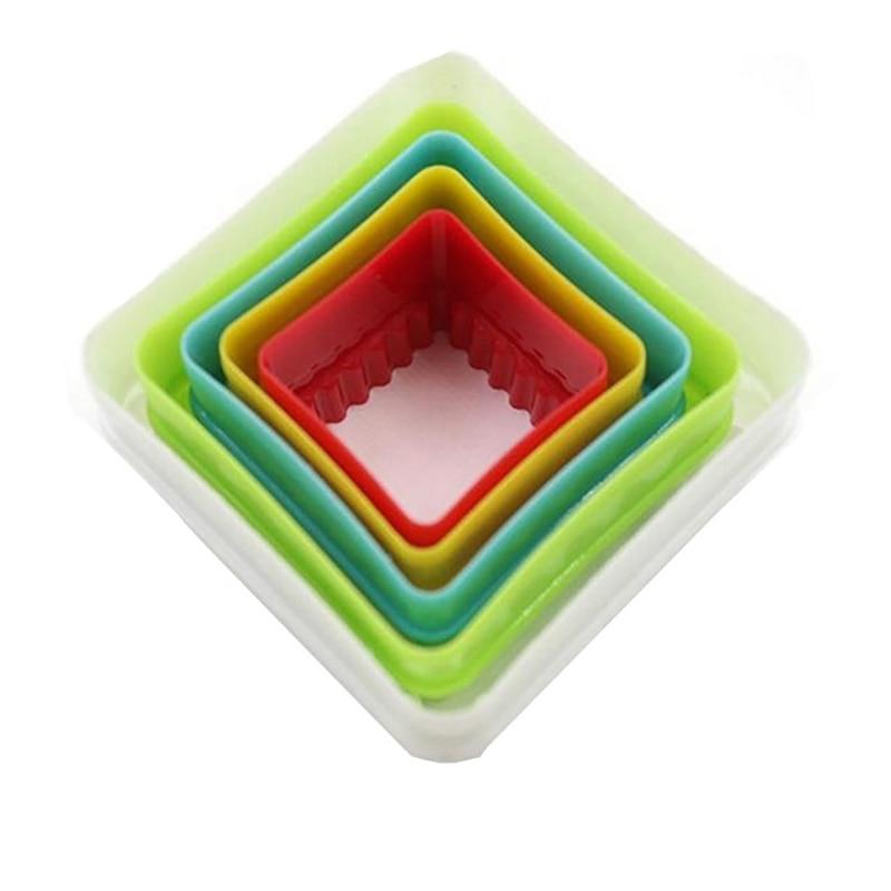 5Pcs/set Silicone Heart Star Xmas Tree Shape Cookies Cutter Molds Biscuit Plunger Forms For Baking Mousse Cake Decor Tools Cookie Cutter Set Biscuit Cutter Set Multi-size Sandwich Fondant Cake Cutter