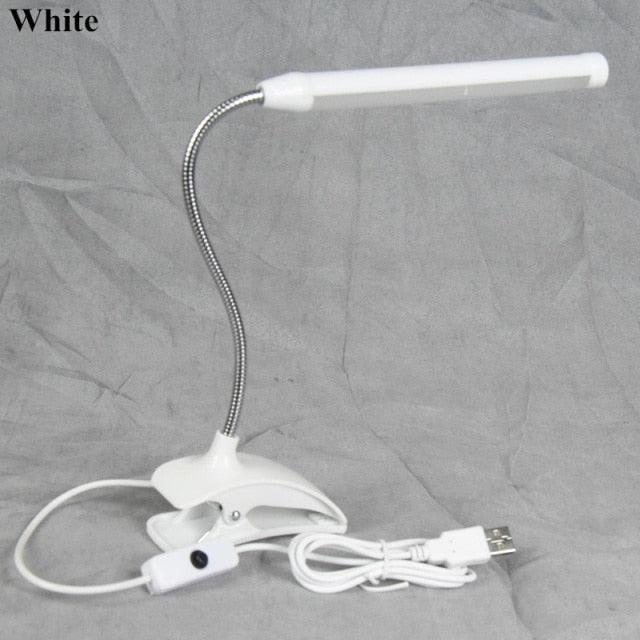5V USB Led Desk Lamp With Clip Flexible Table Lamp 13Leds For Bedside Book Reading Study Office Work Children Night Light Decorative Table Lamp Cute Study Lamps for Bedroom Décor