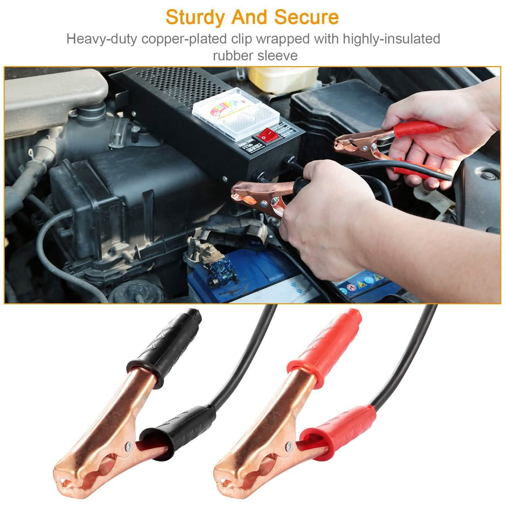 6-12V Automotive Battery Tester with Heavy Duty Insulated Copper Clips