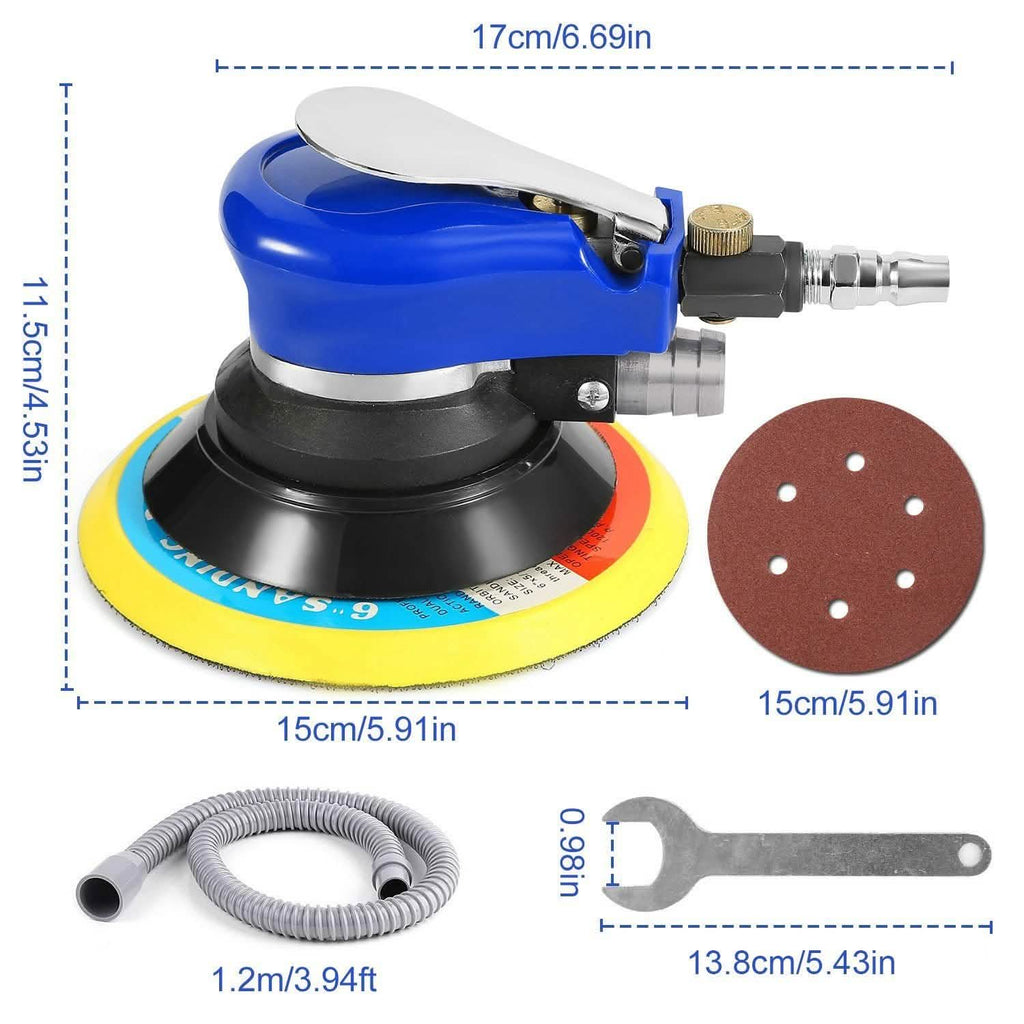 6" Air Random Orbital Sander Pneumatic