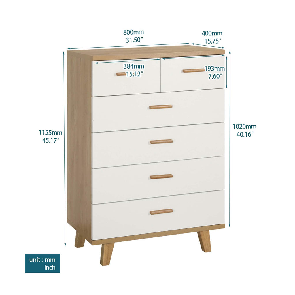 6 Drawer Dresser with Handle