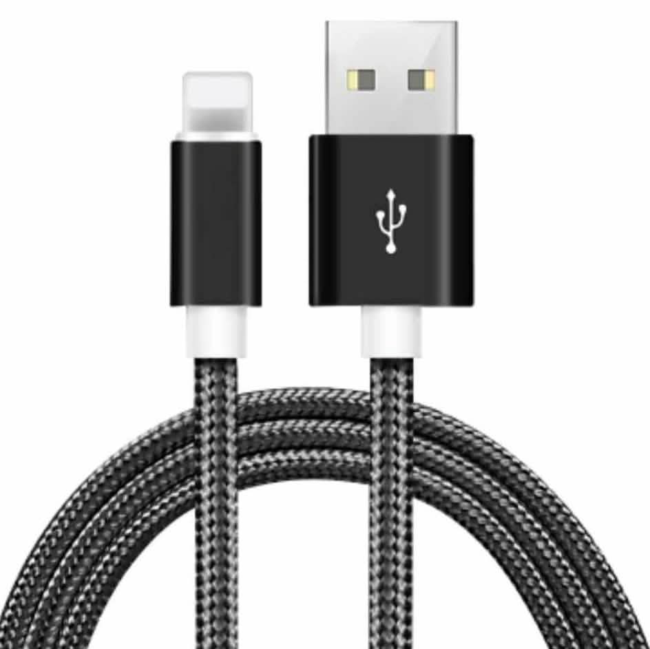 6-Pack: 10-Foot Braided Heavy-Duty Lightning Cables for Apple Devices