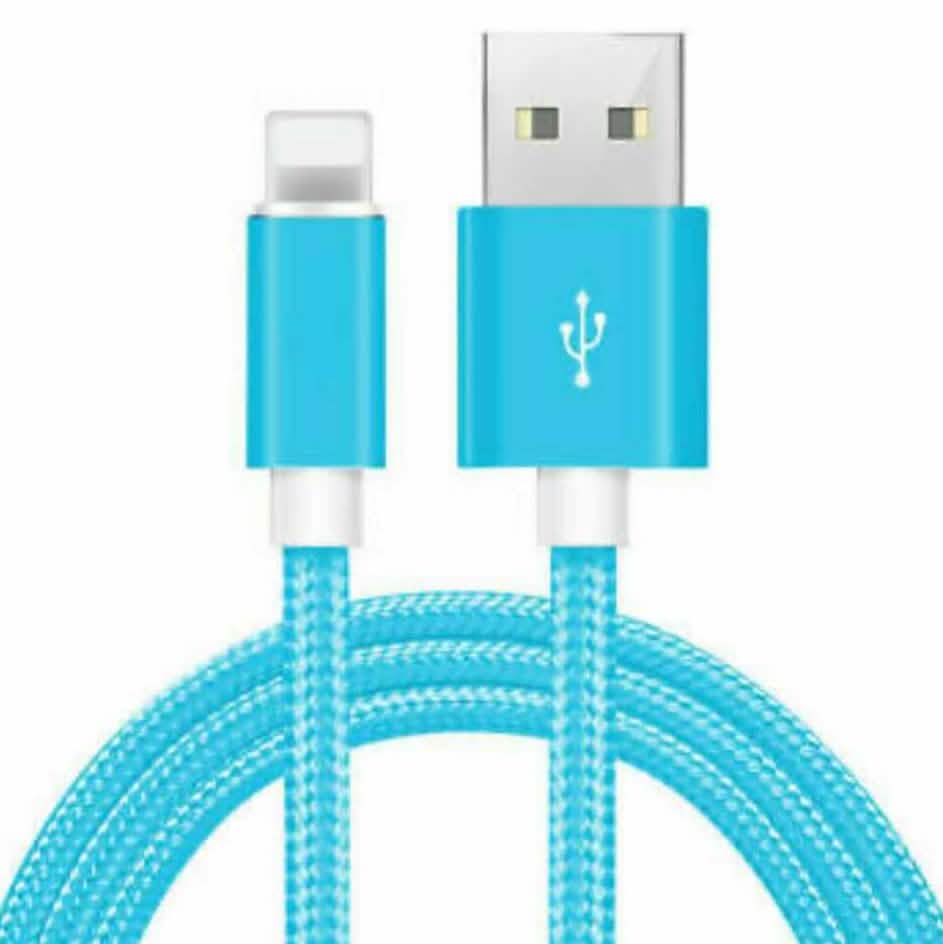 6-Pack: 10-Foot Braided Heavy-Duty Lightning Cables for Apple Devices
