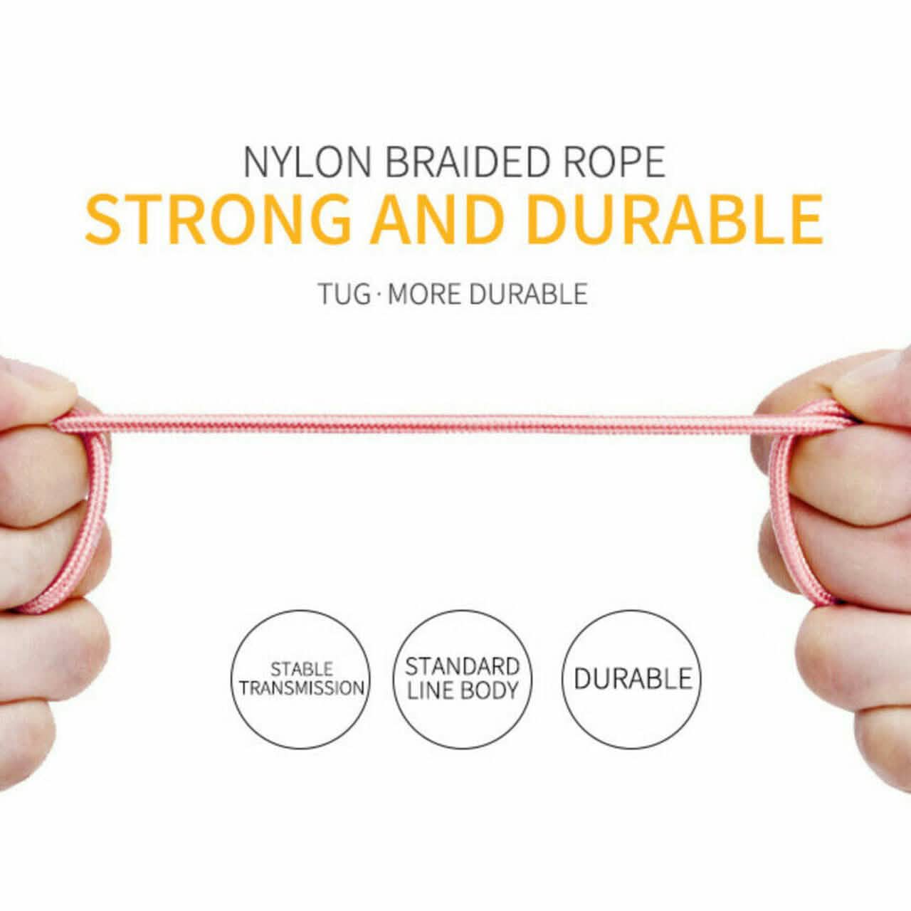 6-Pack: 10-Foot Braided Heavy-Duty Lightning Cables for Apple Devices