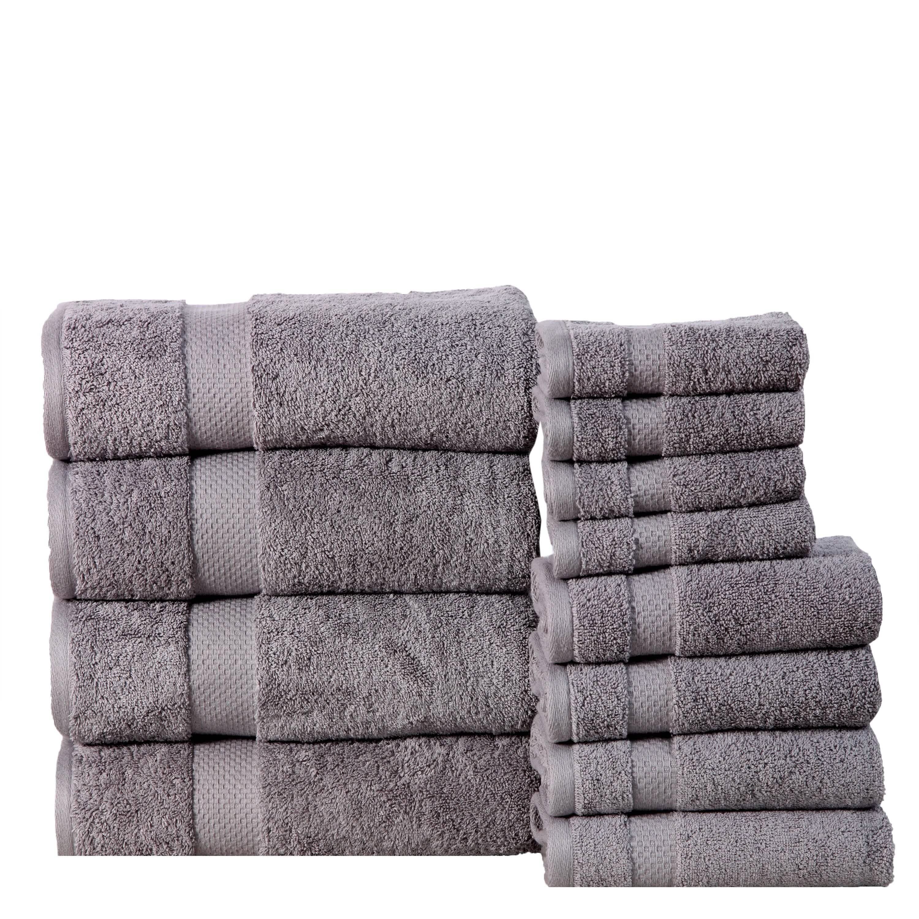 6-Pack: 100% Cotton Towel Set - Assorted Colors