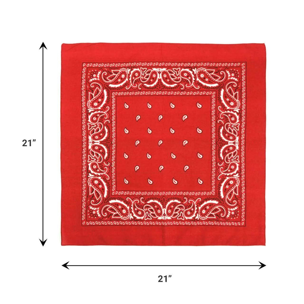 6-Pack: Bandanas - Navy, White & Red