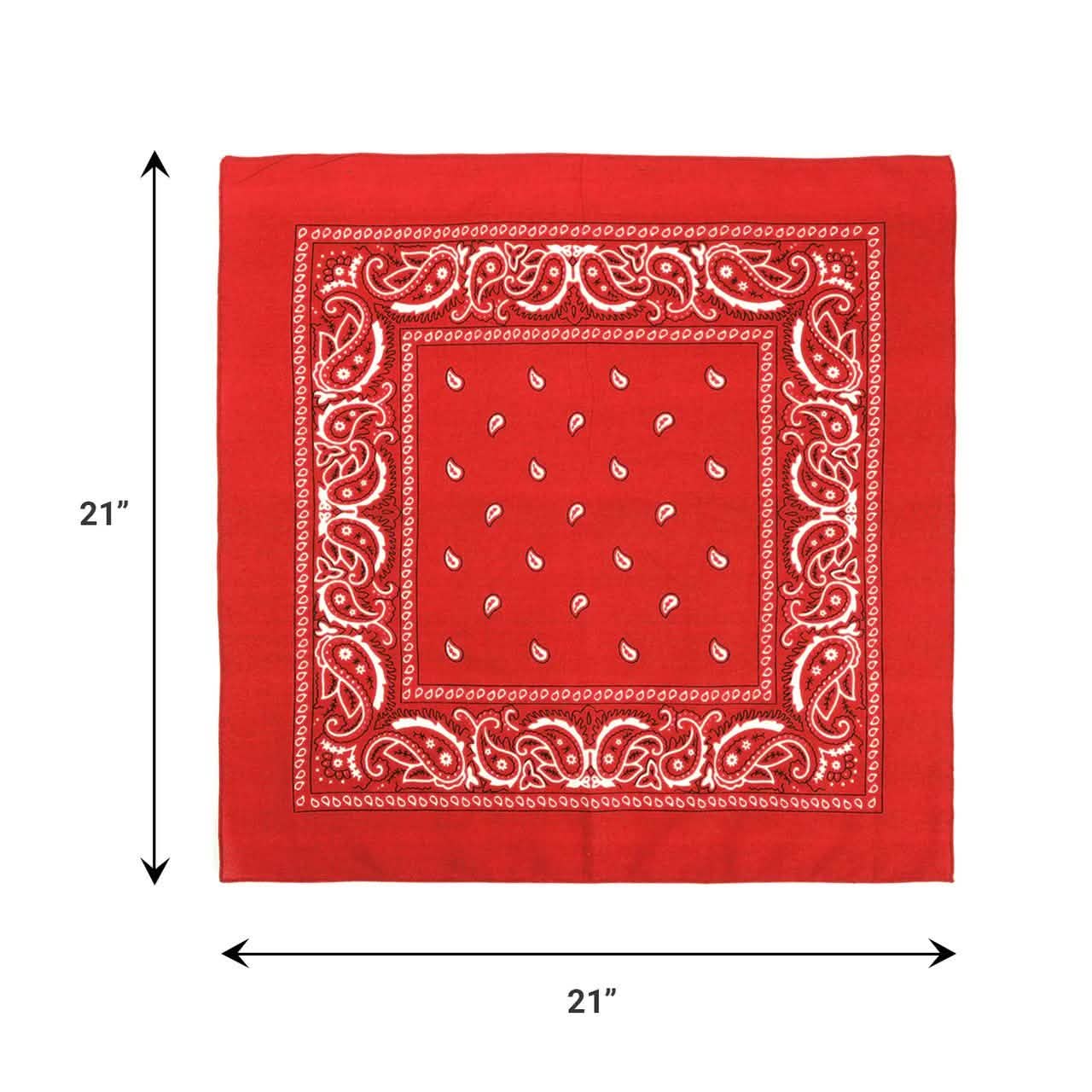 6-Pack: Bandanas - Navy, White & Red
