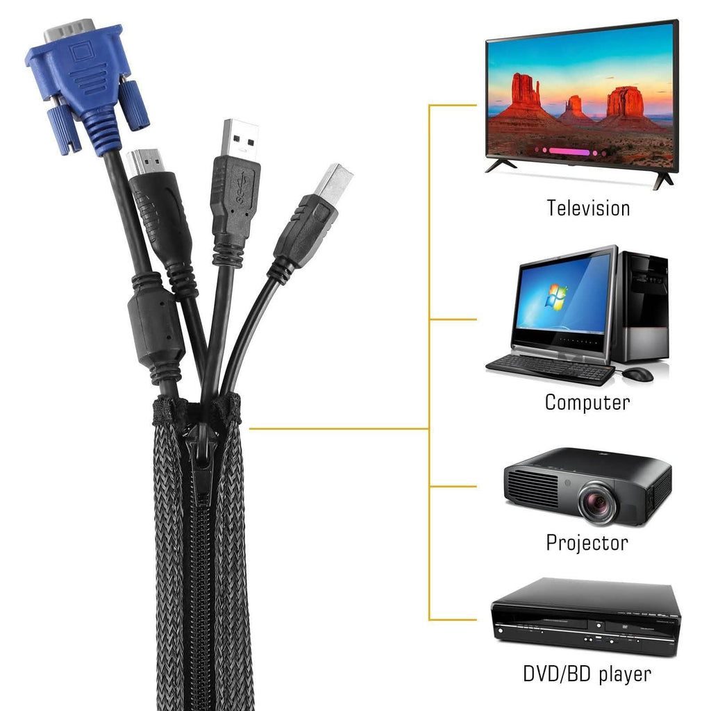 6-Pack: Cable Sleeve Wrap Cover