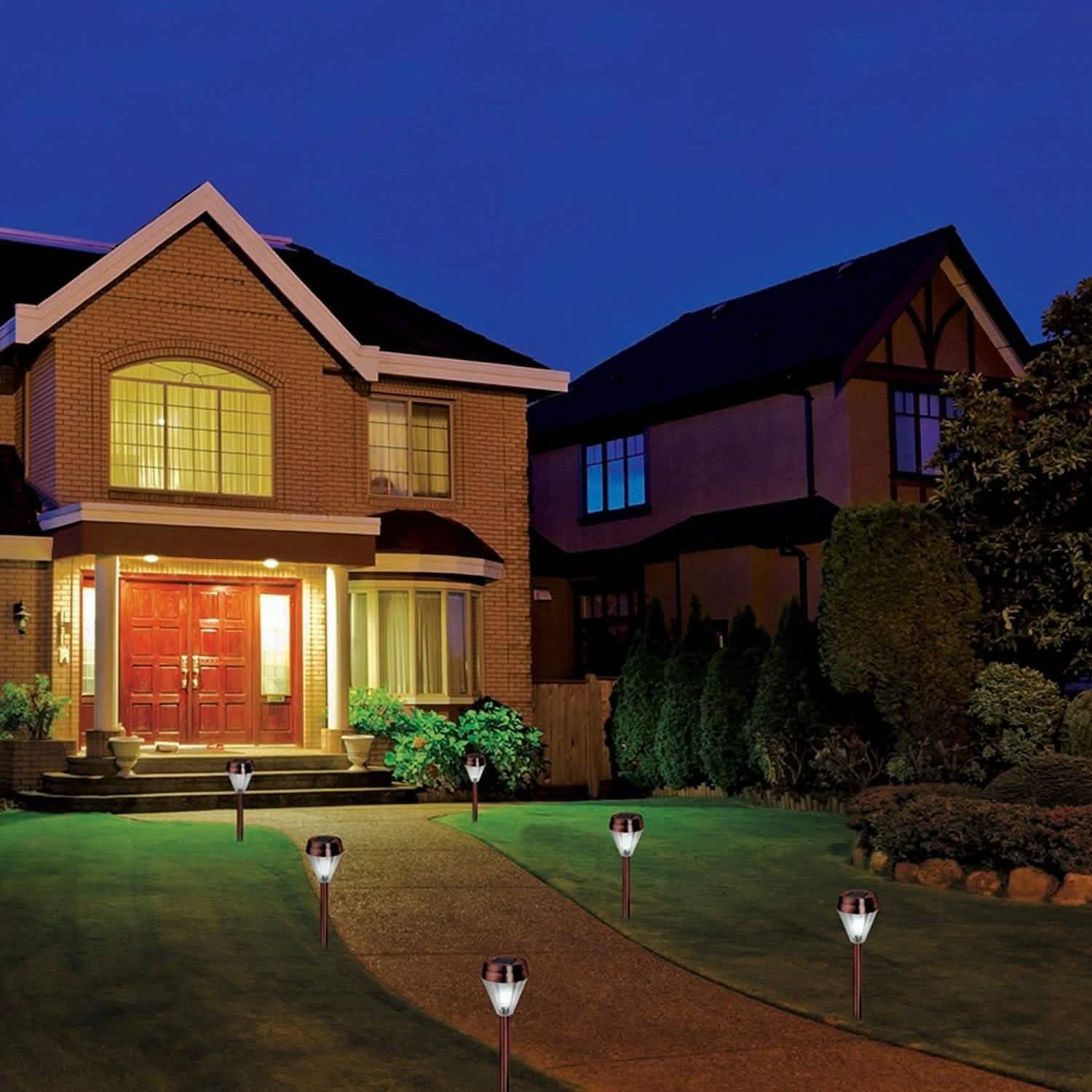 6-Pack: EcoThink Outdoor Solar LED Pathway Light