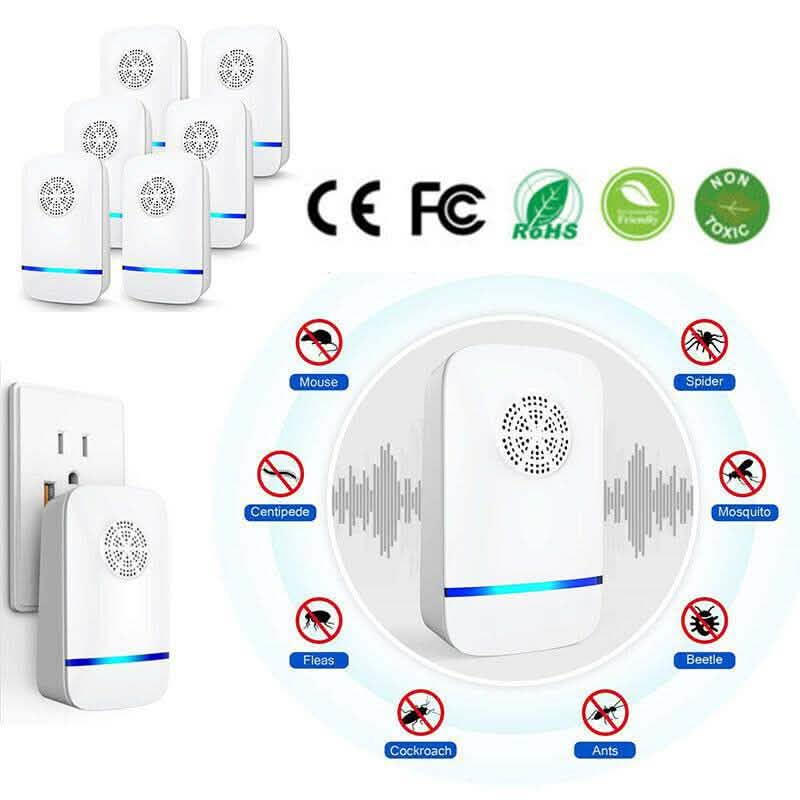 6-pack: Electronic Ultrasonic Pest Repeller
